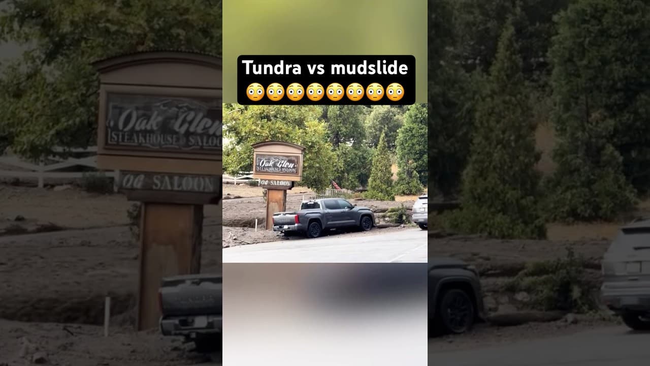 Tundra vs Mudslide is crazy 😳🫣 #toyota #tundra #mudslide via ppv_tahoe
