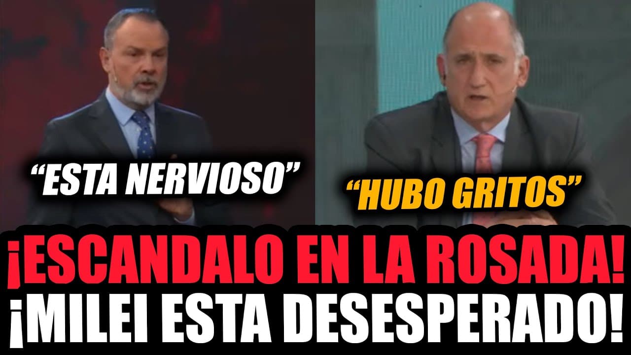 ¡PERIODISTAS FILTRAN LA TENSA SITUACIÓN ACTUAL DE MILEI EN LA ROSADA!