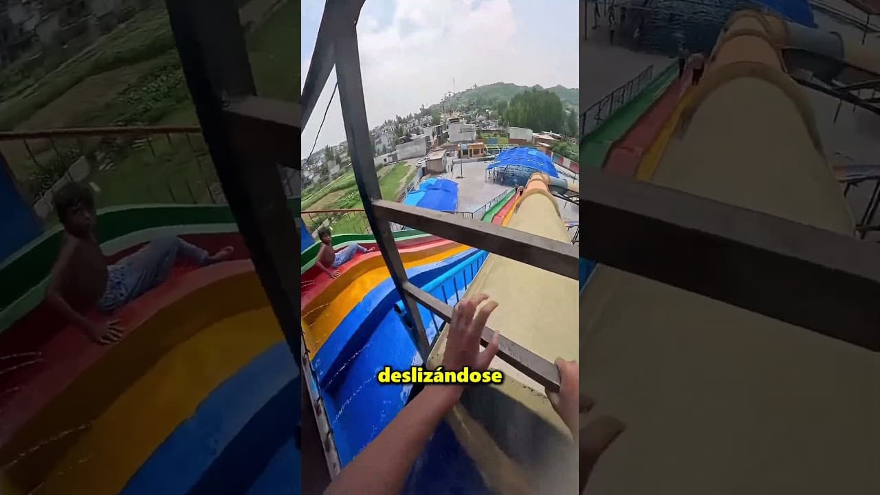 Este Chico Se Tiró Por Un Tobogán A Una Piscina Vacía 😱