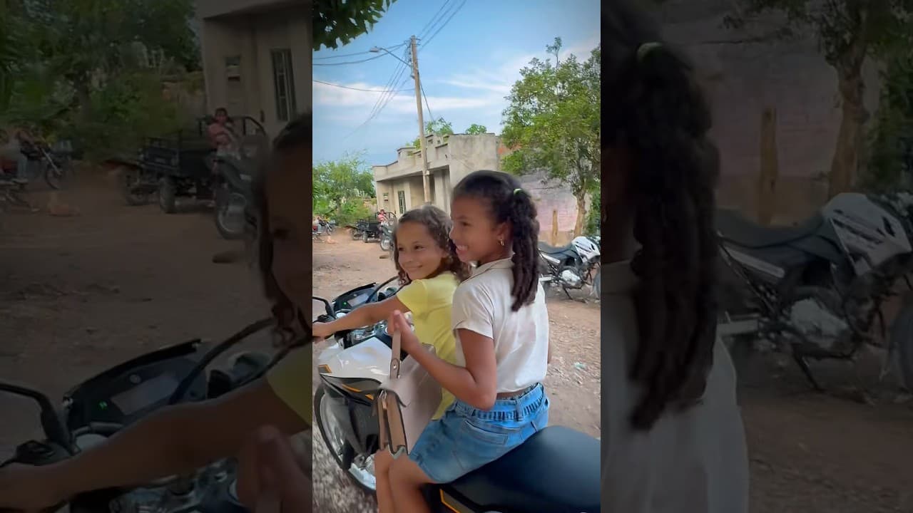 Mi hija de ocho años ya maneja motos