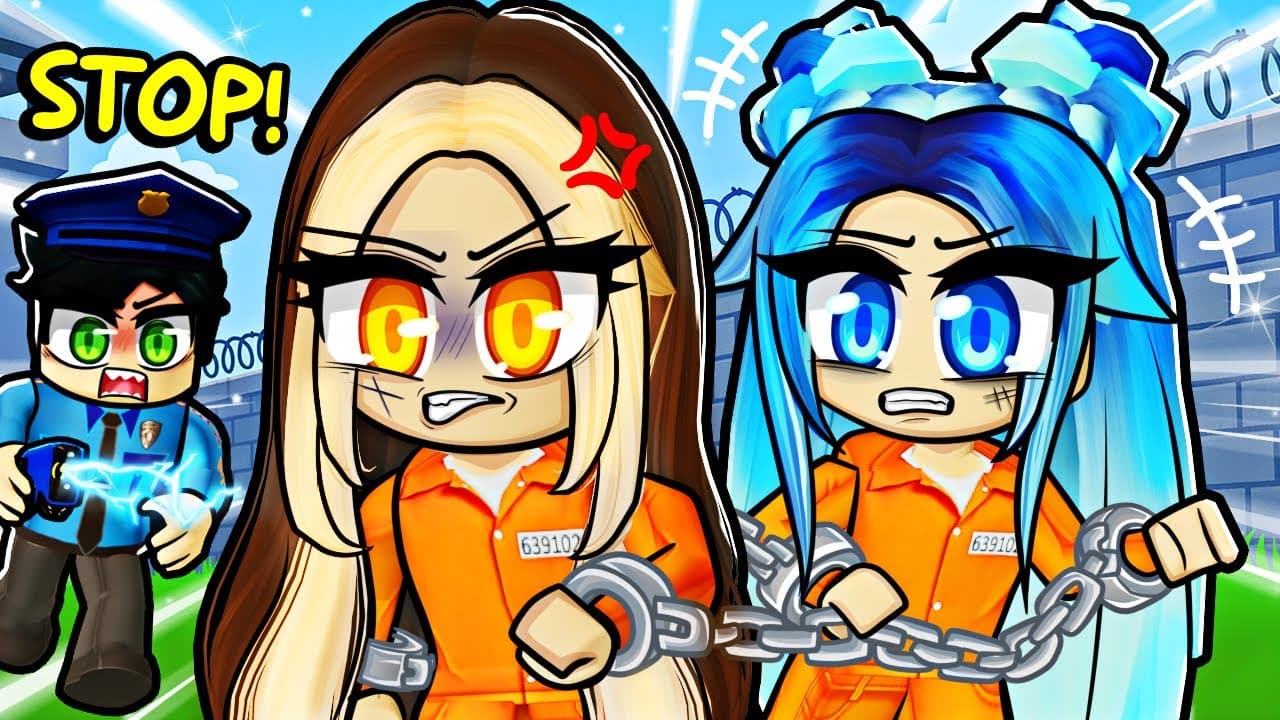 We play COPS vs PRISONERS in Roblox!