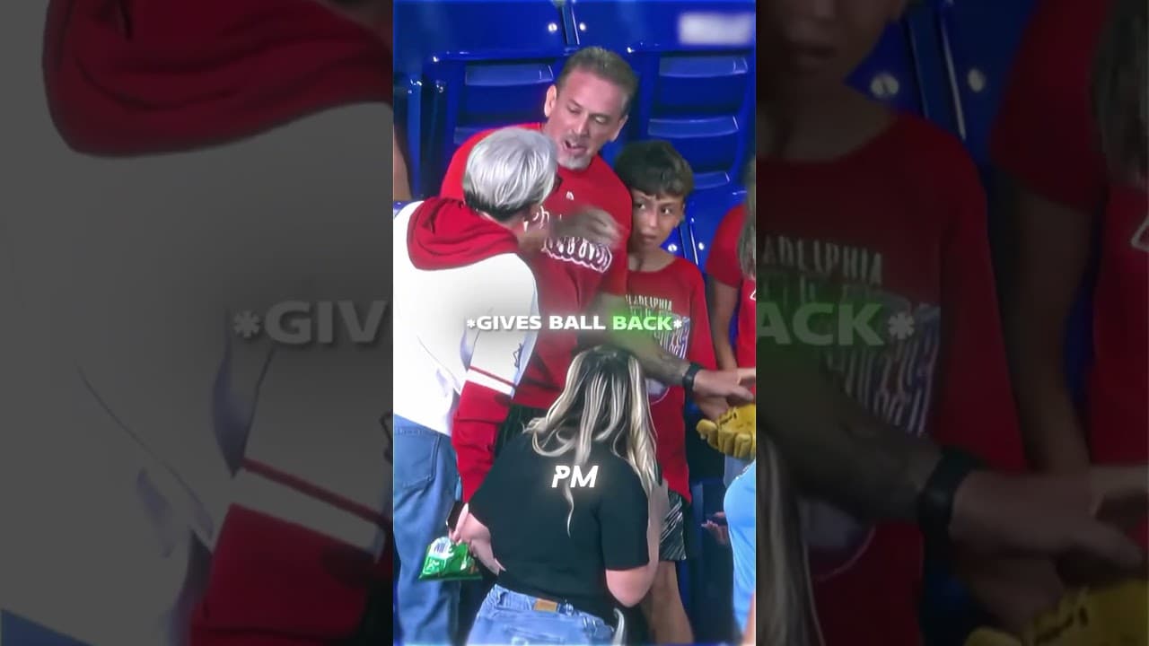 Woman Snatches Baseball From A Little Fan🤯⚾️