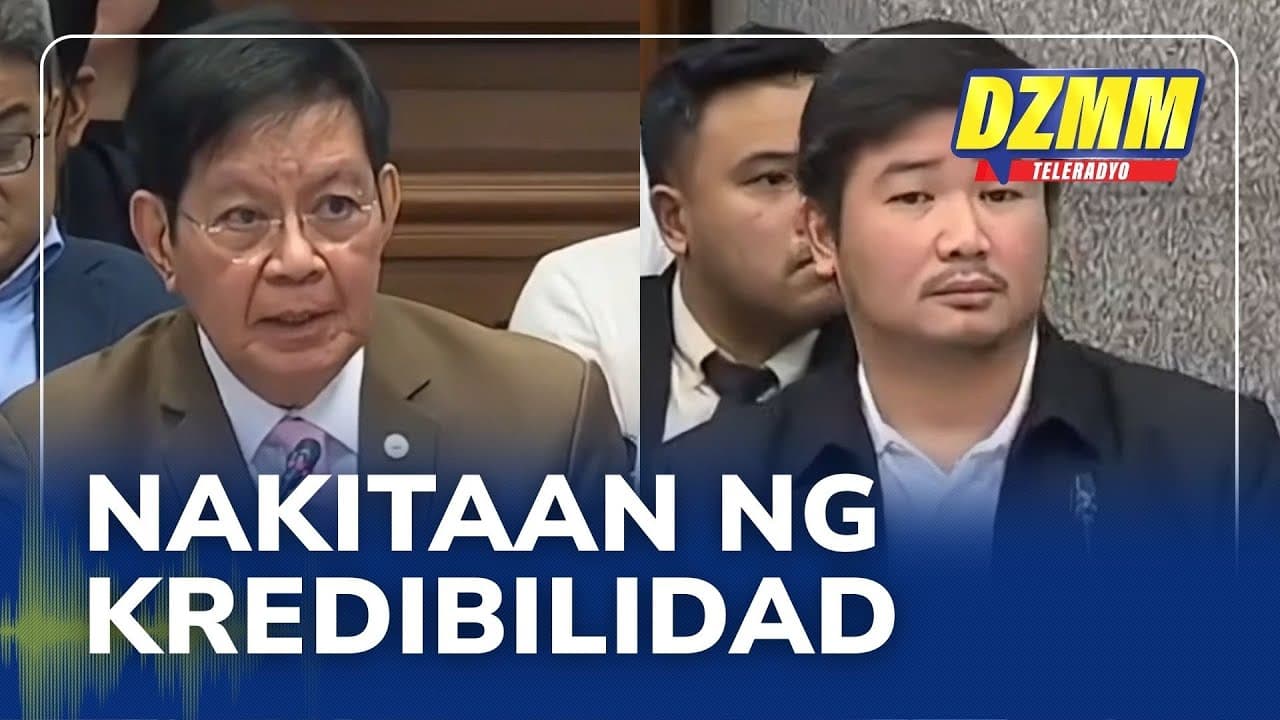 Senate Blue Ribbon panel finds Brice Hernandez credible: Lacson | (20 September 2025)