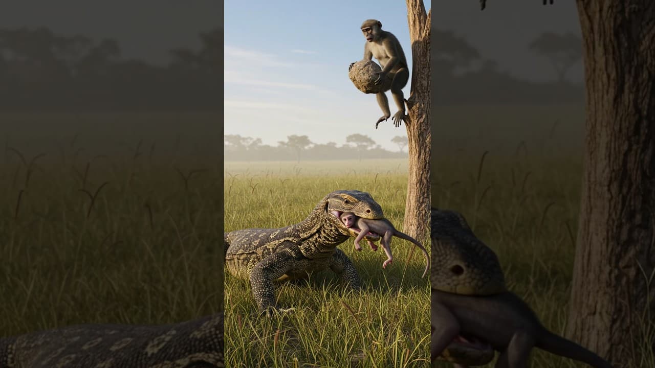 돌을 사용하는 원숭이! #낙석 #원숭이 Monkeys using rocks! #RockStone #Monkey