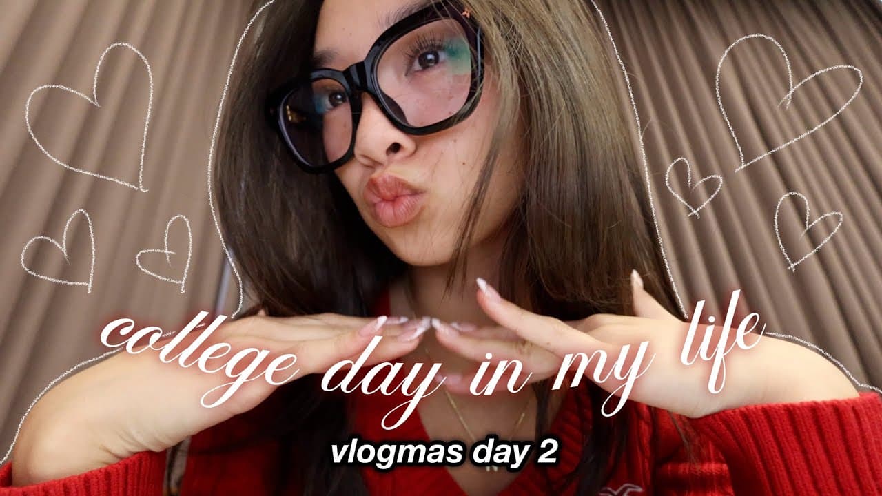 college day in my life ❤︎ Vlogmas Day 2!
