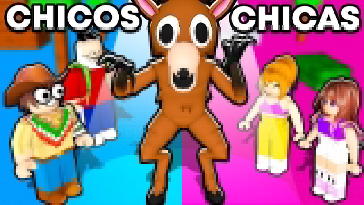 CHICOS vs CHICAS SOBREVIVIENDO 99 DIAS... 💙🩷🦌🔥 SILVIOGAMER en 99 Noches en el Bosque