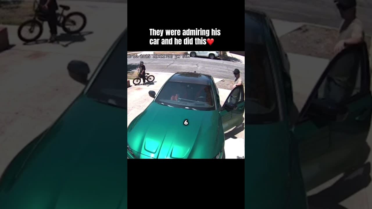 They were admiring his car and he did this❤️