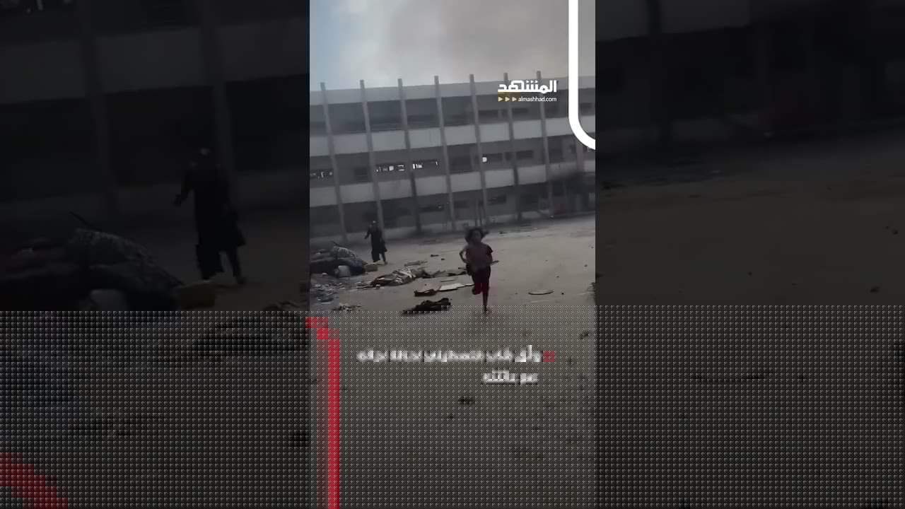 فلسطيني يوثق لحظة نجاته من تفجير روبوت #اخبار_المشهد