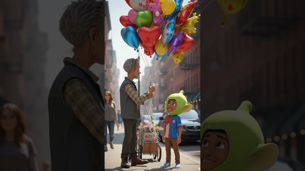 Lyna le compró los globos a Larin Junior 🎈🤣