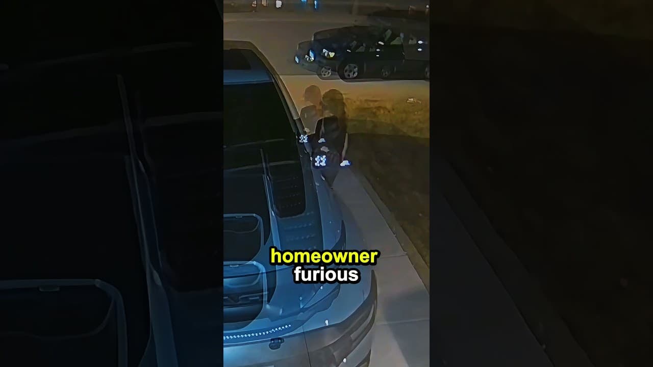 The doorbell camera captured the moment!