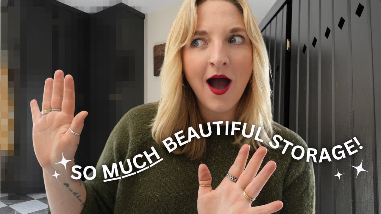 i diy custom storage cabinets with a dark & moody twist! ✨ | Scullery Makeover