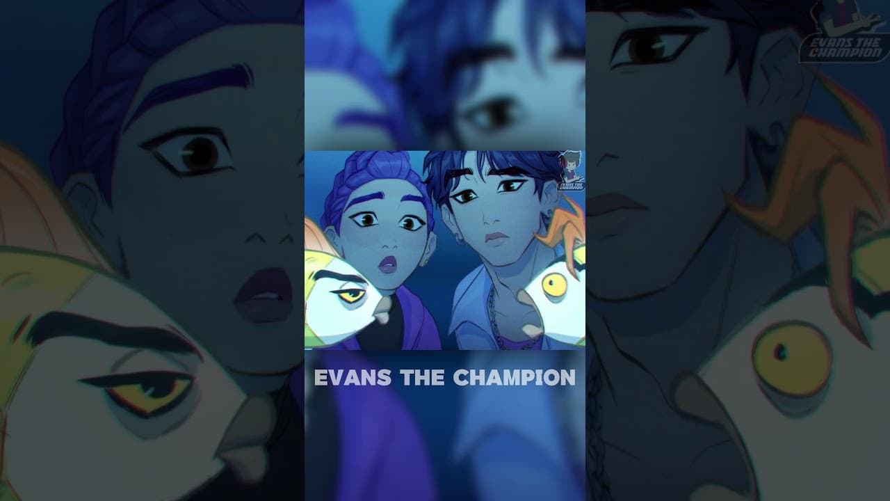 🔴Jinu y Rumi en el Acuario🌀Fandub Español🌀 Rumi x Jinu [ Comic K-Pop Demon Hunters ] #memes #jinu