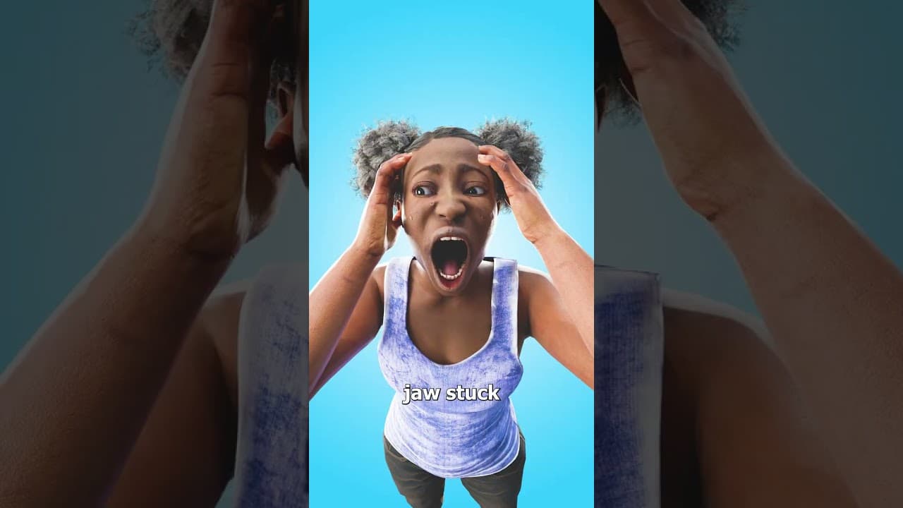 The Yawn That Locked Her Jaw 😨