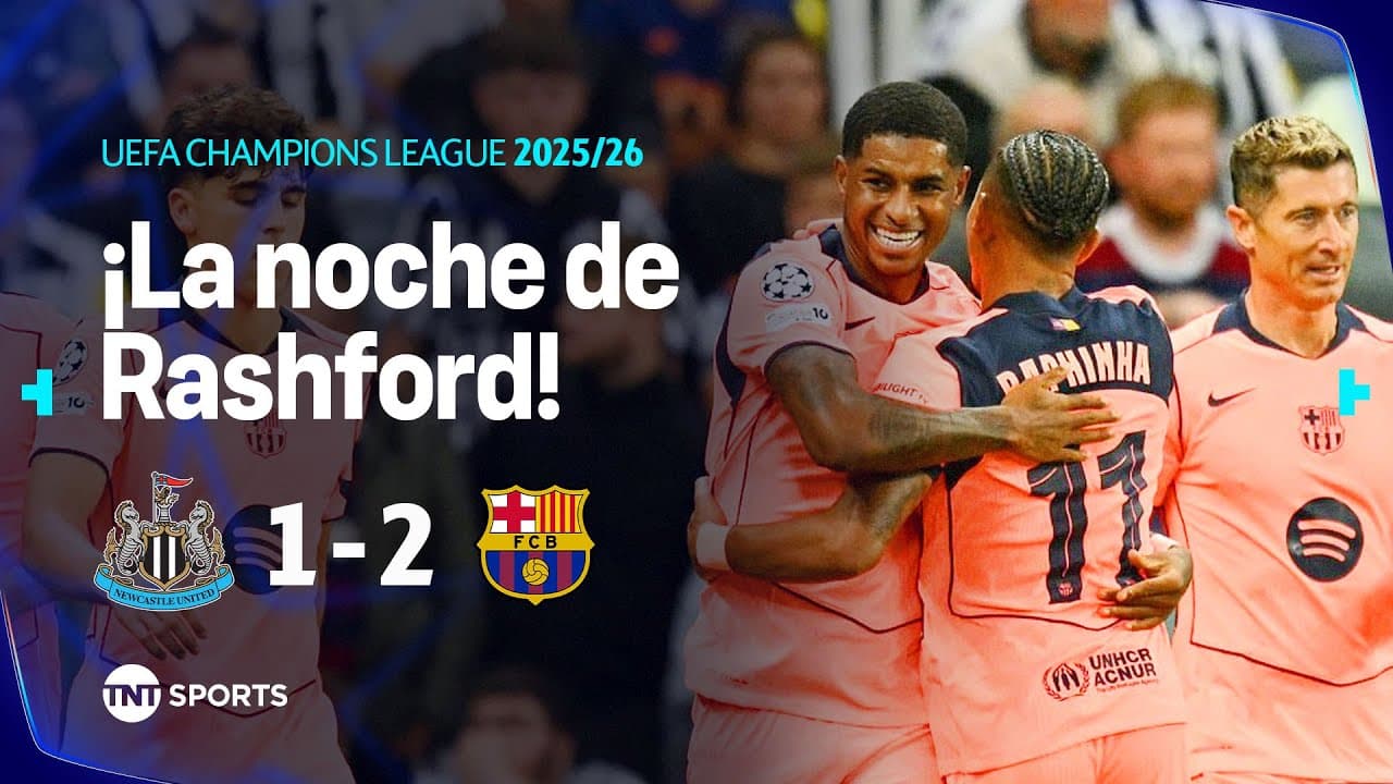 RESUMEN: NEWCASTLE 1-2 BARCELONA I FASE DE LIGA | JORNADA 1 | UEFA CHAMPIONS LEAGUE