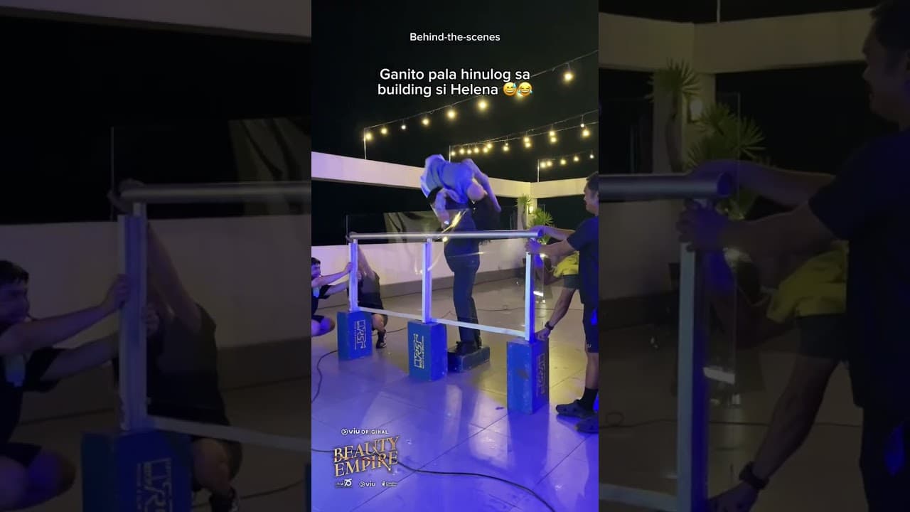 Ganito pala hinulog si Helena! (Behind-the-scene) | Beauty Empire