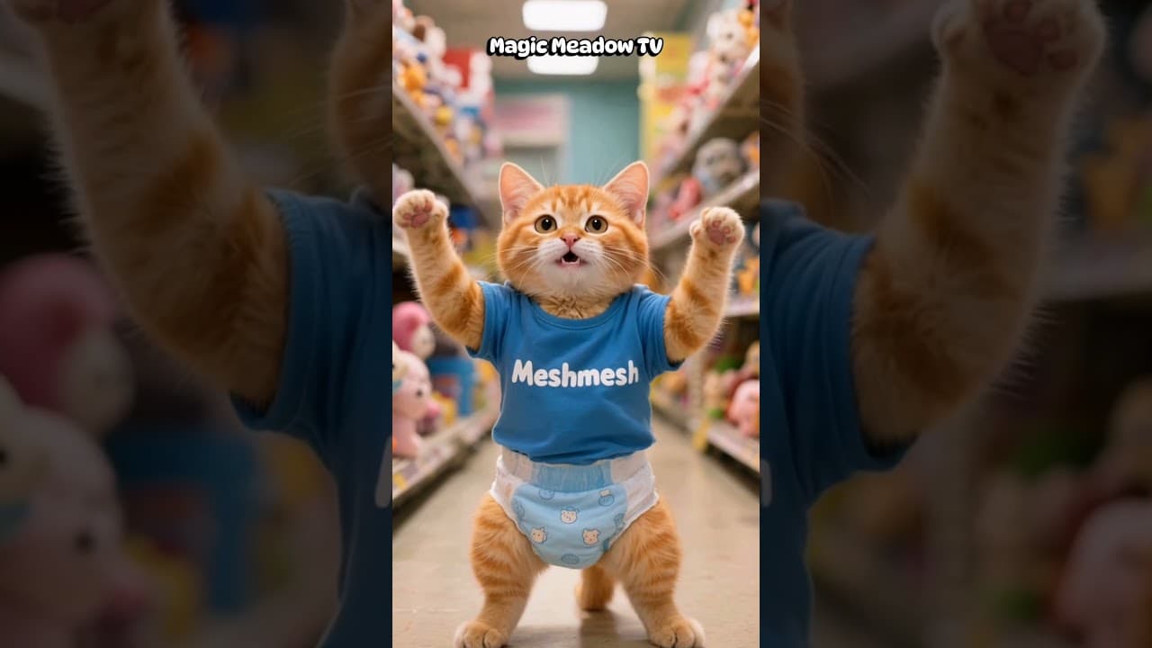 مشمش🐈💙 اشترى عربية مرسيدس جميلة 🚗 #قصص #animation #funny #ai #مياو ##كرتوناطفال