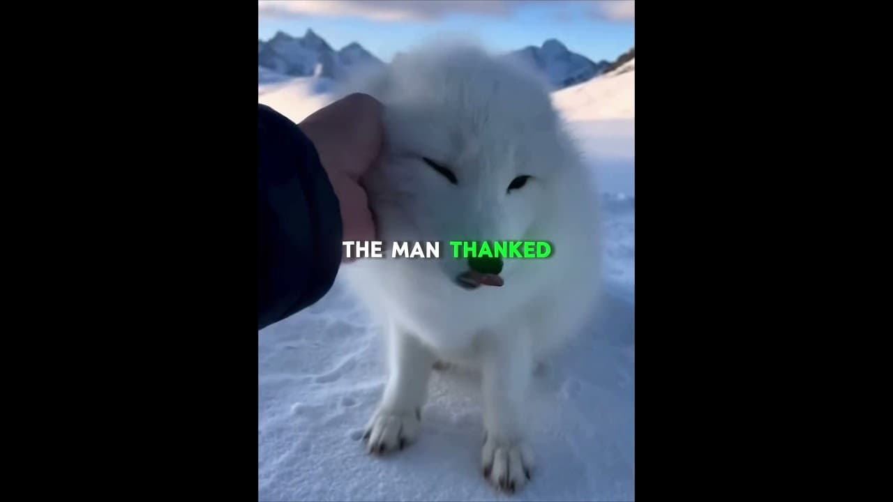 A Fox Burst Through His Door… Begging for Help 🦊❄️