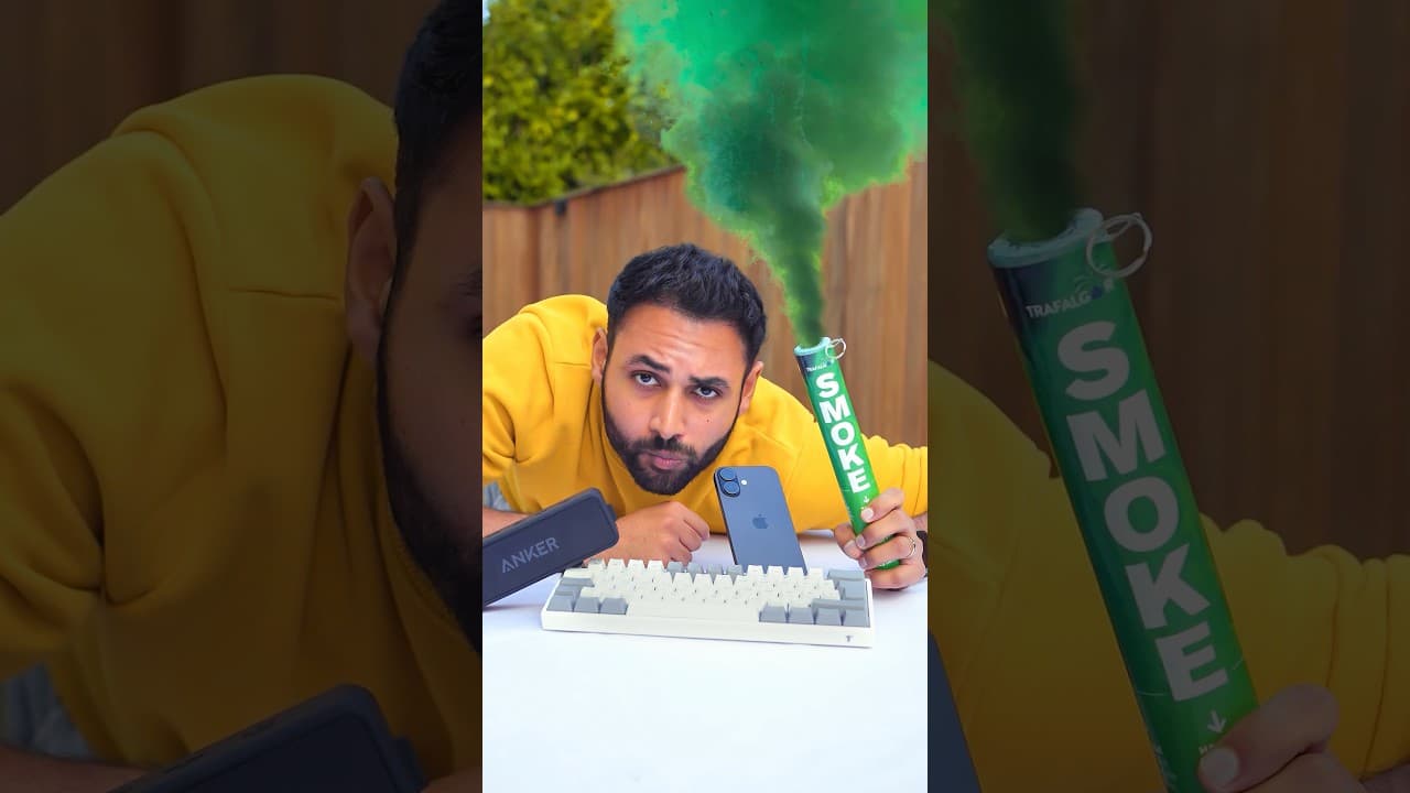 Smartphone vs Smoke Bomb