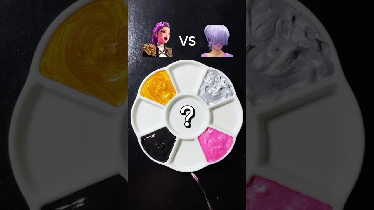 Kpop Demon Hunters color mixing （Part 8) #kpopdemonhunters #colormixing