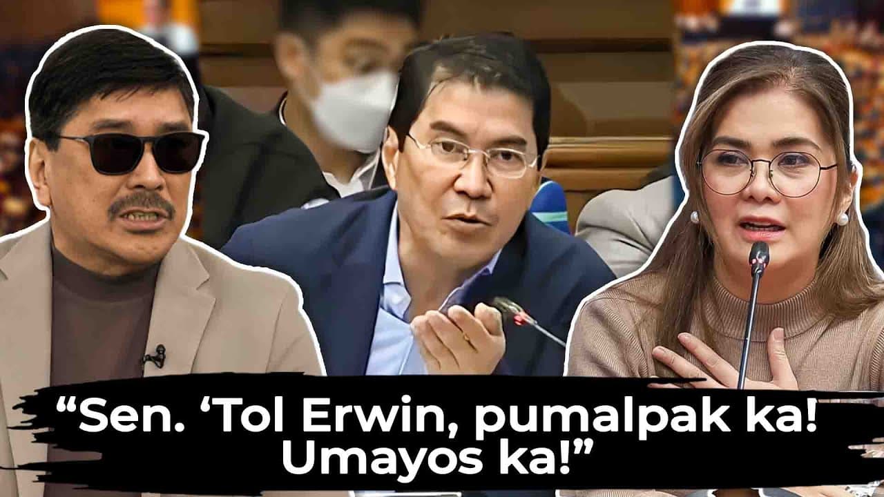 Sen.'Tol Erwin pumalpak ka! Umayos ka!