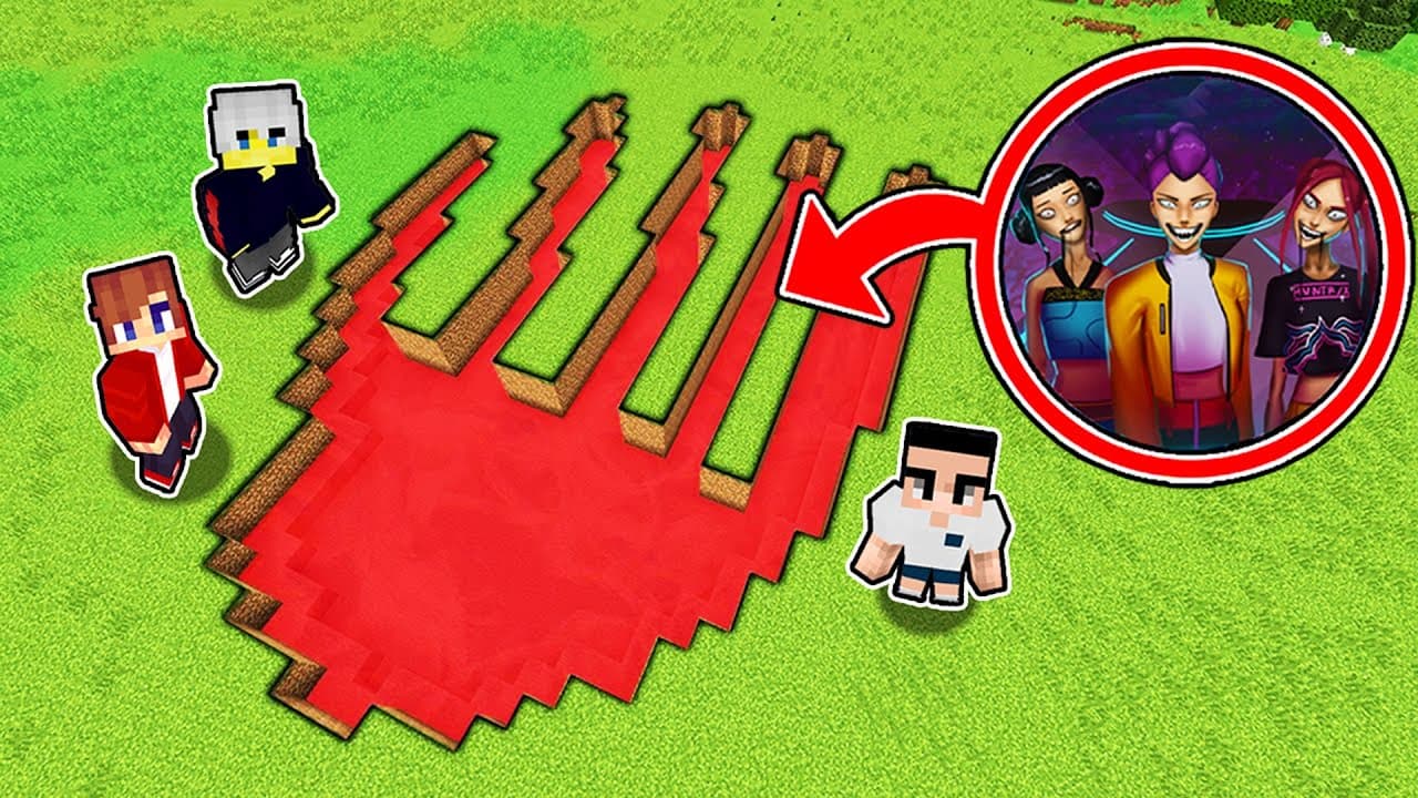 We Found The BIGGEST SCARY KPOP DEMON HUNTERS FOOTPRINTS in Minecraft!