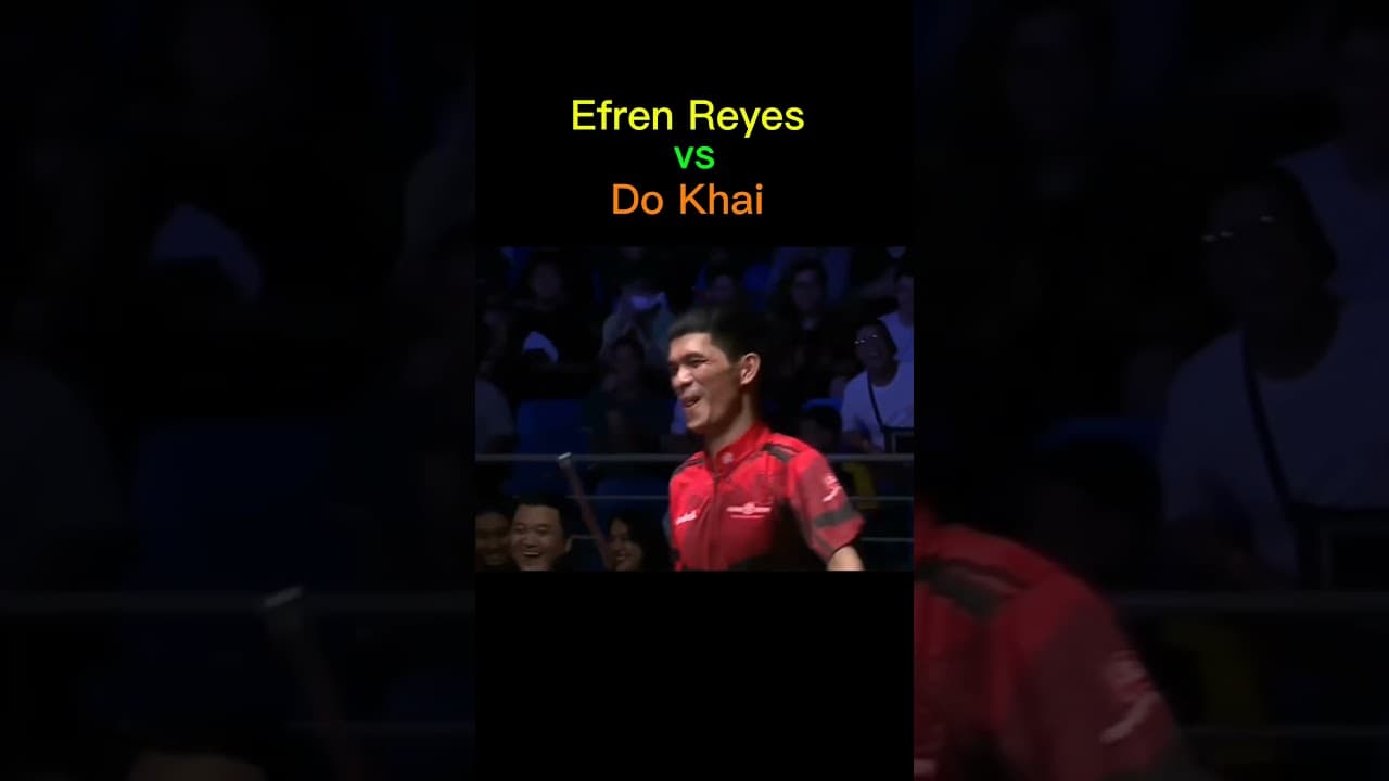 🐯 What a Funny Fluke Shot  👉 Efren Reyes VS  Do Khai