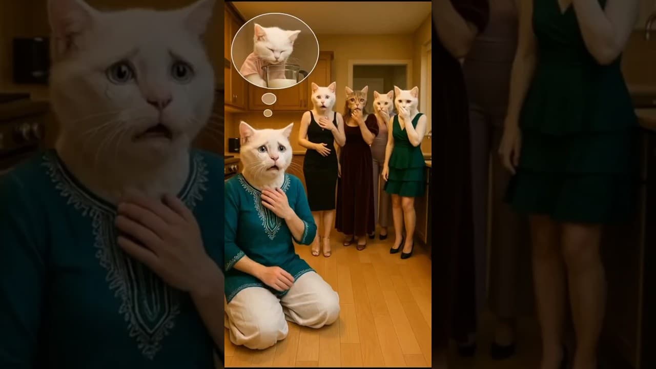 القطة المشمشية وعصير العنب #مياو #مياو_مياو #meow