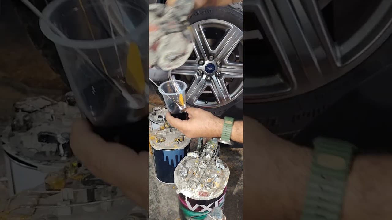 مزج لون سكني لسياره فورد #f150 #painting #coloring #coloring  #aamc_center