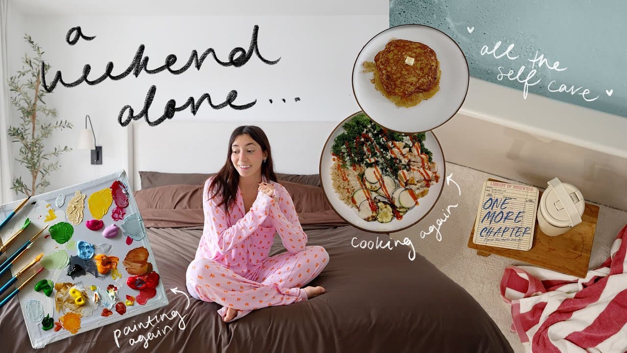 vlogmas day 3! 💕 a weekend alone to heal, paint & practice self love