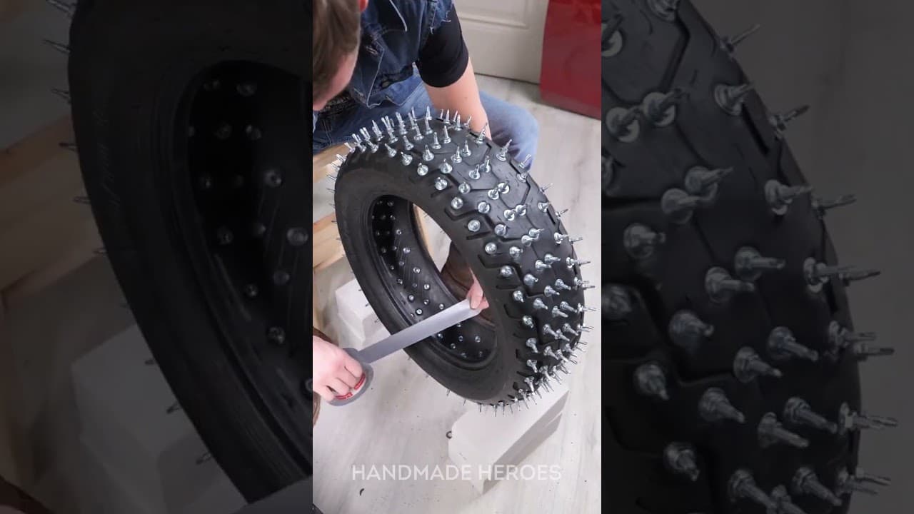DIY Snow Tires… or DIY Disaster? 🏍️❄️😂