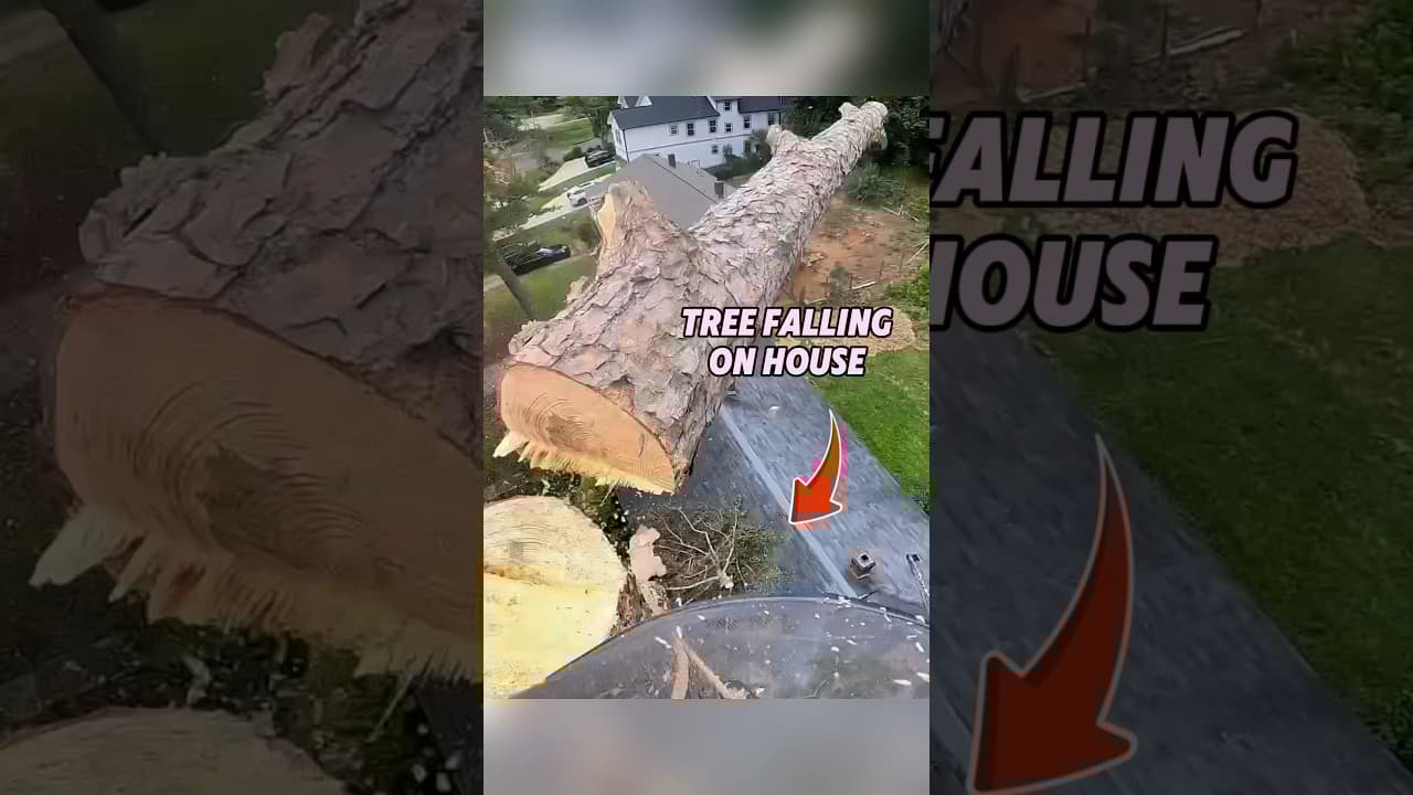 Worst Tree Cutting Fails #funny #tiktok