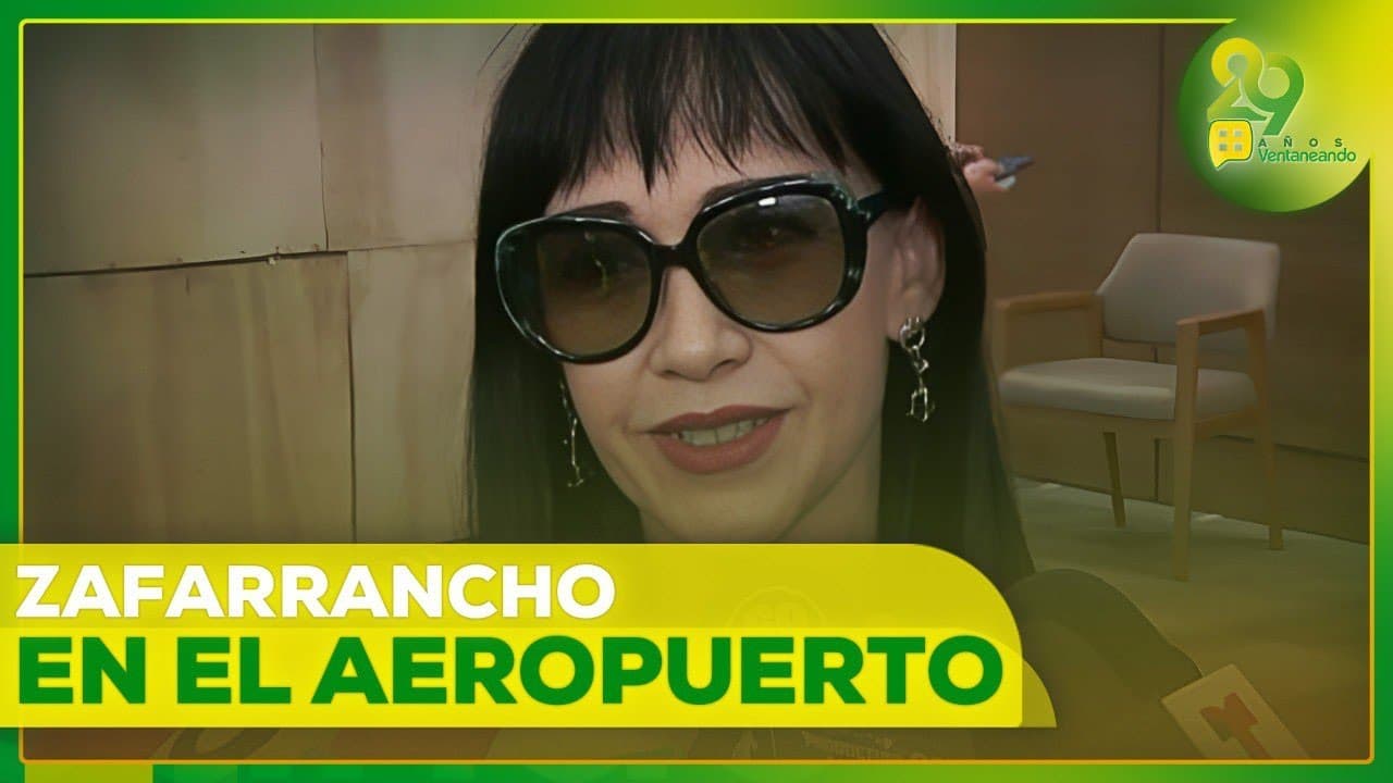 ¡Tremendo zafarrancho el que armó Susana Zabaleta con la prensa en el aeropuerto! | Ventaneando