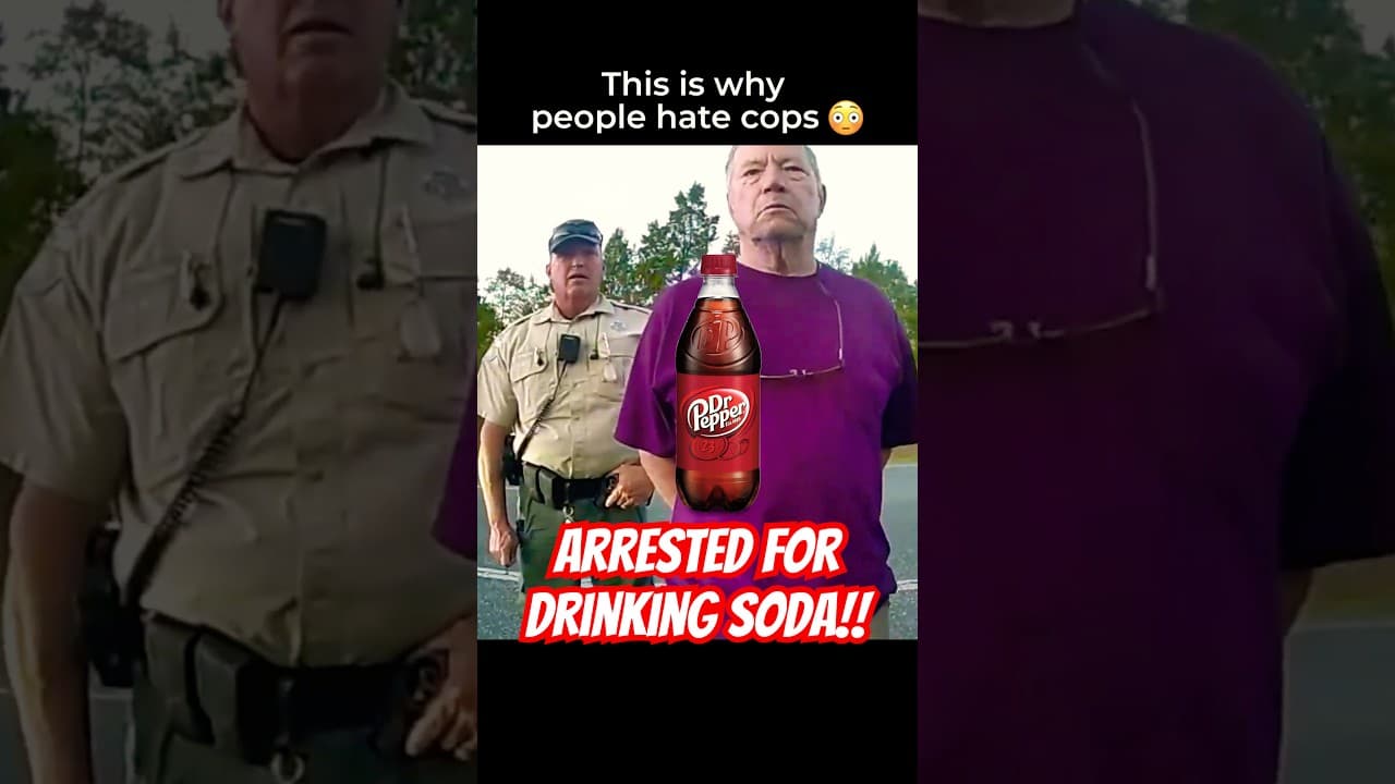 Bro Got Arrested For Drinking Soda 😳 #cops