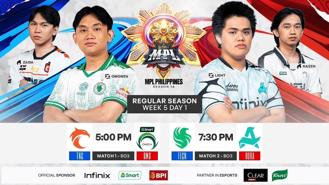 🔴 LIVE | MPL PH S16 | FILIPINO - Week 5 Day 1