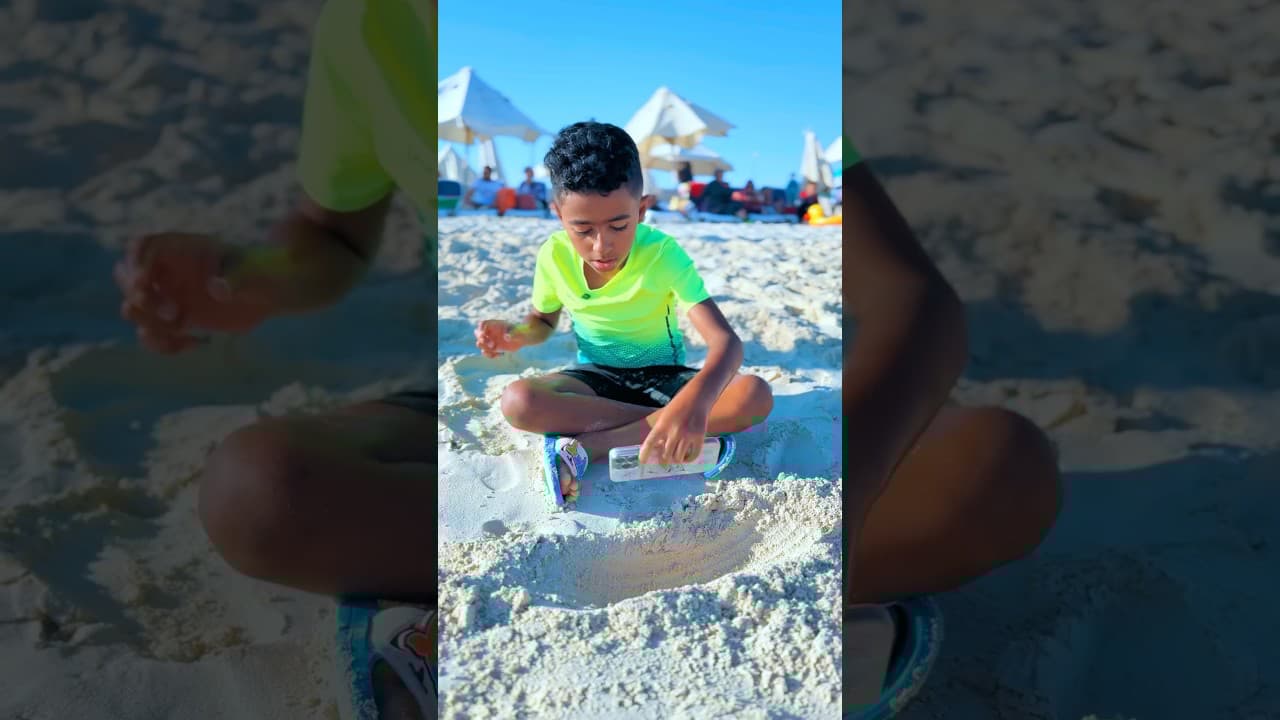 غباء الأطفال في البحر 😂😂