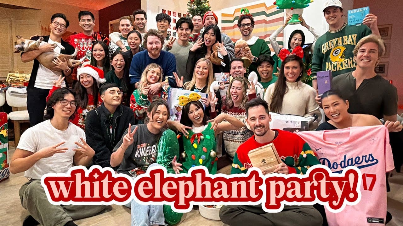 WHITE ELEPHANT PARTY *another year of chaos* Vlogmas Day 6