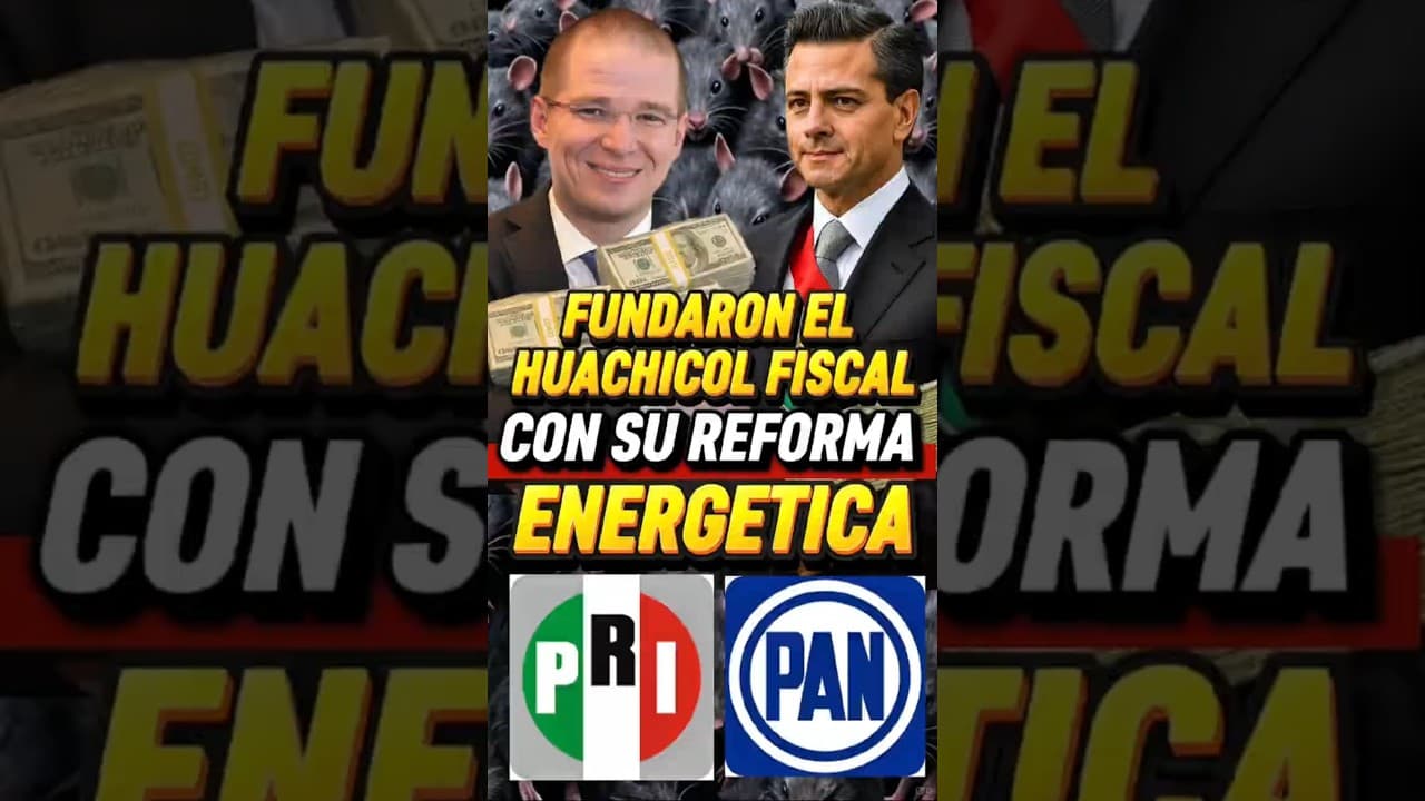 💥"¡Estas RATAS 🐀🐀 fundaron el HUACHICOL FISCAL, con su reforma energética!"👈