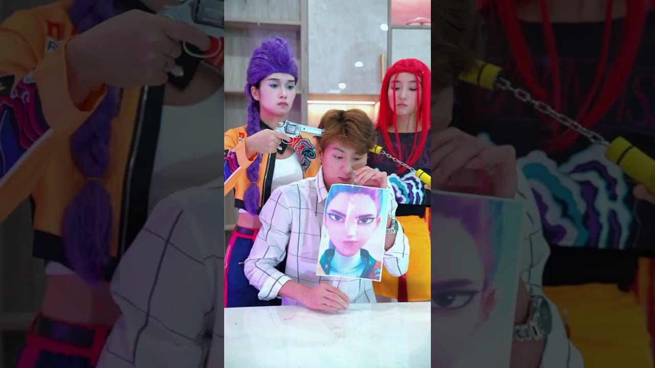 鲁米要他们玩剥胶袋游戏#kpop #kpopdemonhunters