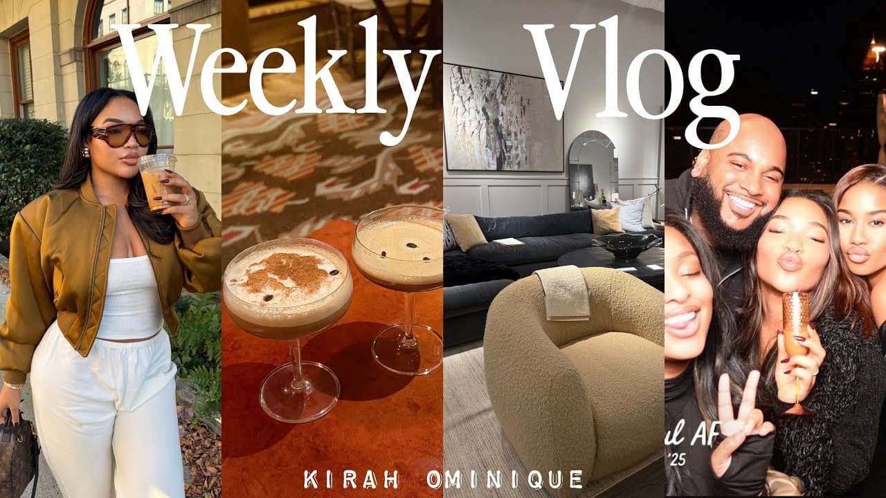 VLOG: moving + new apt + new home decor shopping / haul + Friendsgiving + day date & more | Kirah