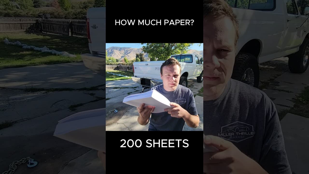 F250 Truck VS Paper #science #test #shorts