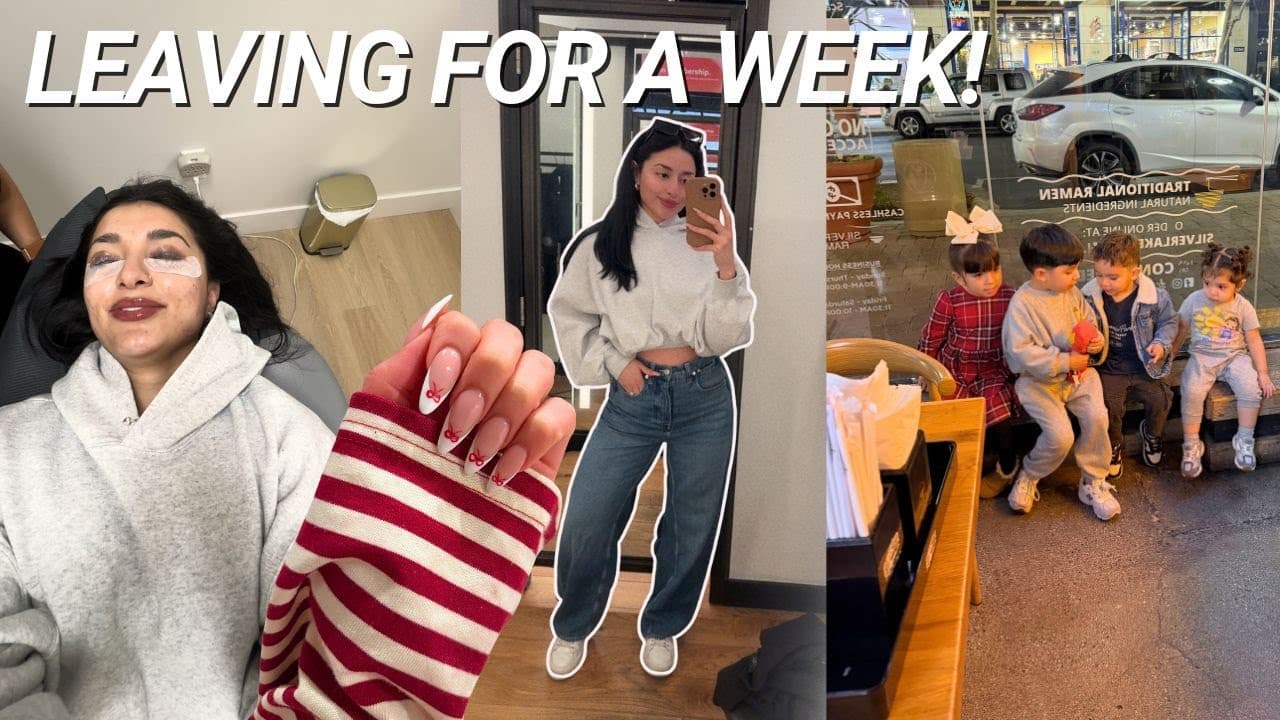 LASH LIFT, NEW NAILS, PACKING FOR CALIFORNIA, TRAVEL DAY