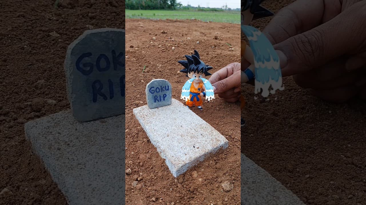 Goku sad story, pray for goku you are best hero 🥲😢 #dragonball #goku #actionfigures #shorts