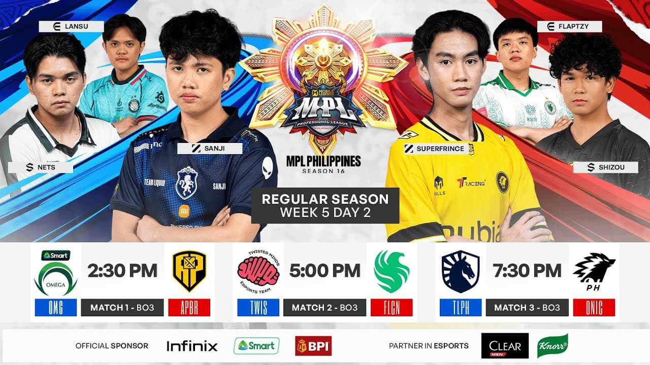 🔴 LIVE | MPL PH S16 | FILIPINO - Week 5 Day 2