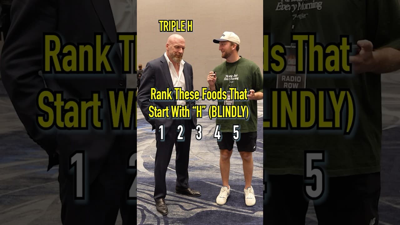 TRIPLE H Ranks Foods That Start With “H”! Which Is Best? #shorts #food #tripleh #wwe #ranking