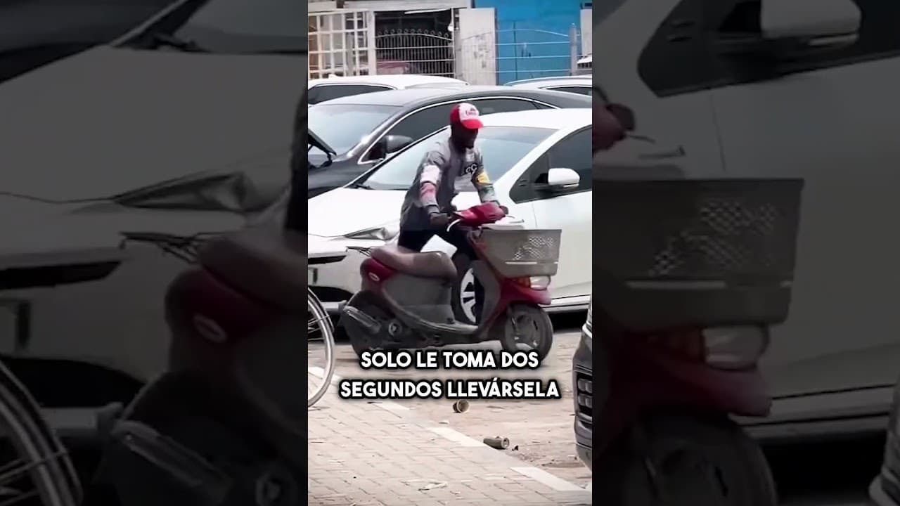 Así de fácil es robar tu moto de la calle #shorts