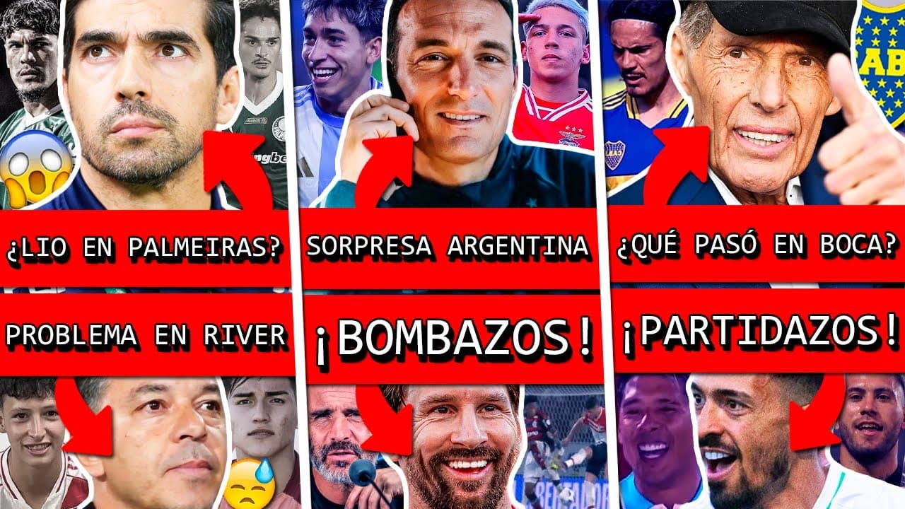 ¿PALMEIRAS perderá estas FIGURAS para RIVER?+ ARGENTINA sorprende+ PROBLEMA en BOCA+ VELEZ y RACING
