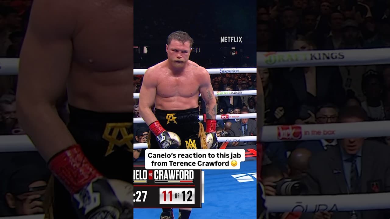 Canelo Alvarez was frustrated by Terence Crawford 😧 #canelocrawford #caneloalvarez #terencecrawford