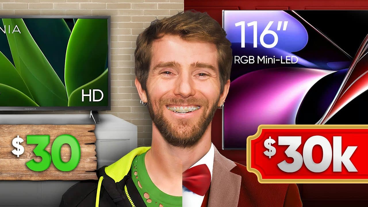 $30 vs $30,000 TV
