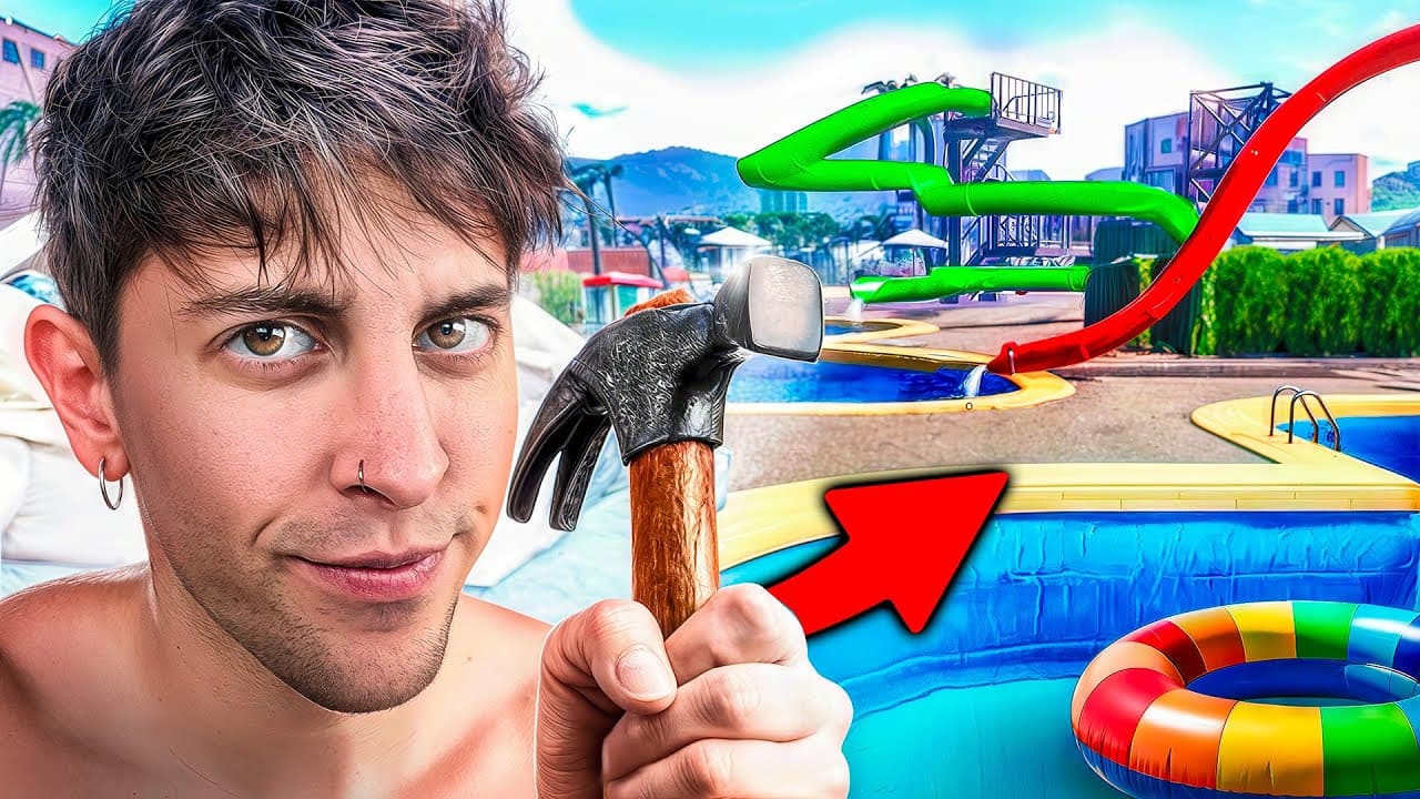 HICE MI PARQUE ACUÁTICO MÁS GRANDE | Waterpark Simulator (Capítulo 3)