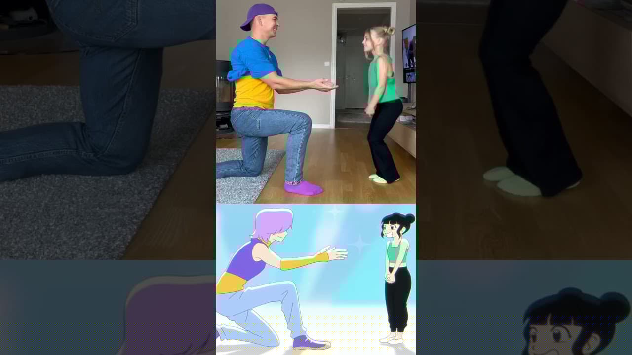 Hugging (Kpop Demon Hunters) Anime vs Real Life